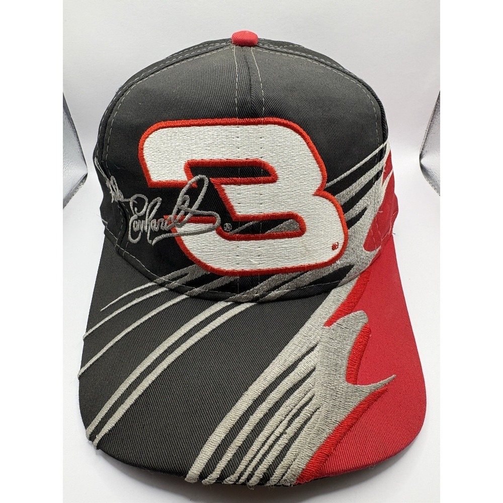 VTG 90's NASCAR Dale Earnhardt Sr Flame Hat #3 Y2K Chase Authentics Racing